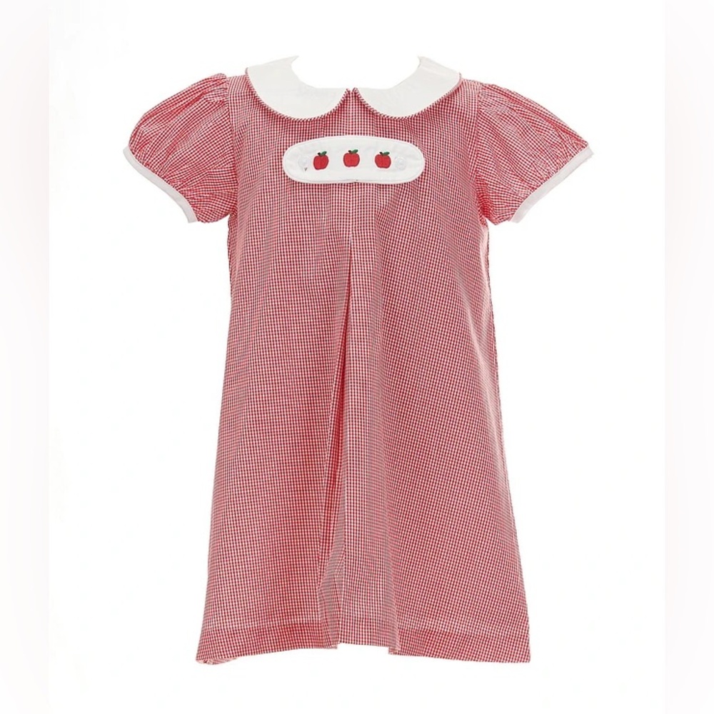 NWT Edgehill Collection Baby Girls Peter Pan Cap Sleeve Tab Dress Sz 6